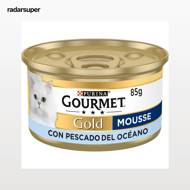 Comida húmeda gato Gourmet Gold mousse pescado 85g