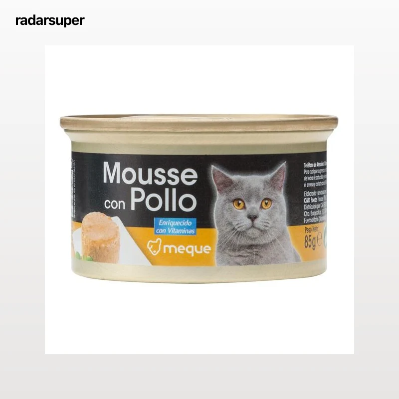 Comida húmeda gato Meque mousse pollo 85g