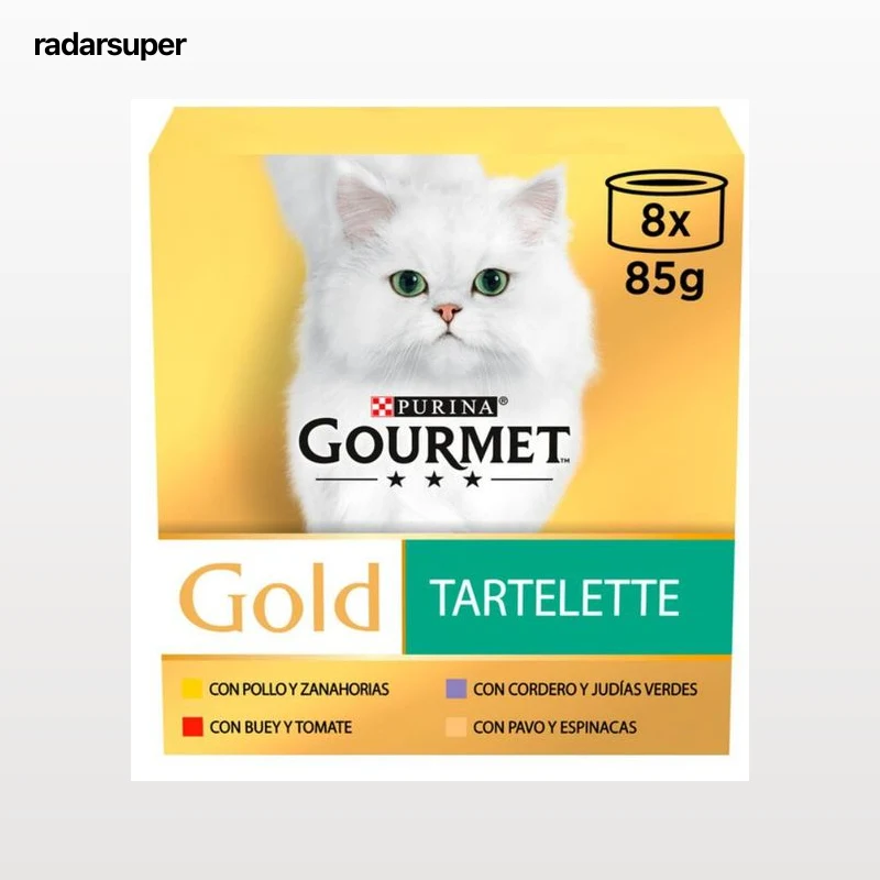Comida húmeda gato Purina carne verduras pack 8