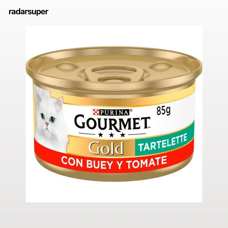 Comida húmeda para gatos Gourmet Gold Tartelette con carnes y pescados surtido 8x85g