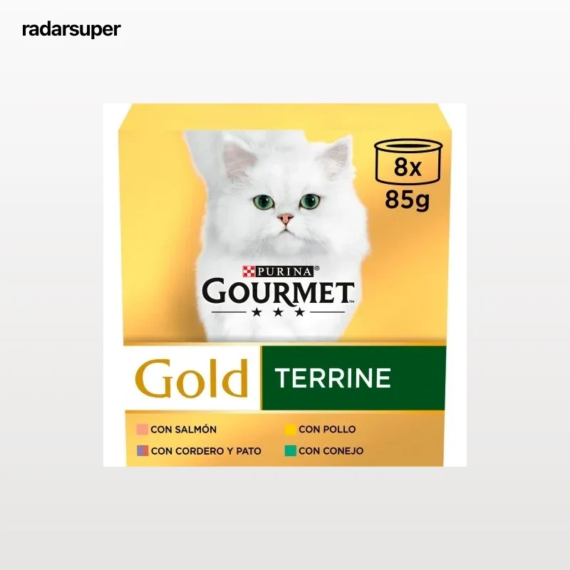 Comida húmeda para gato adulto Purina Gourmet Gold  8x85 g