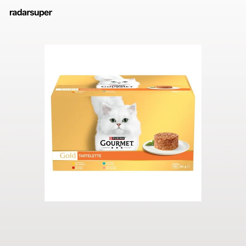 Comida húmeda para gato Purina Gourmet Gold Tartelette 48x85 g.