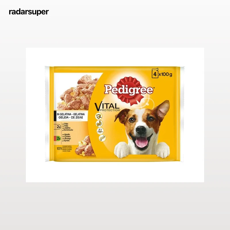 Comida húmeda perro Pedigree carne mixta pack 4