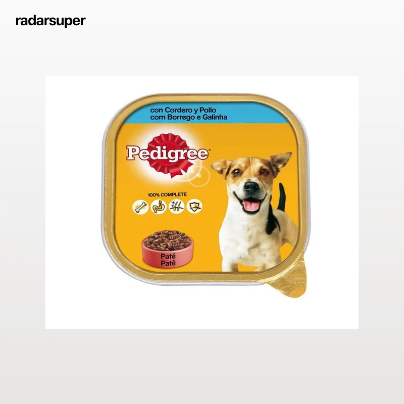Comida húmeda perro Pedigree cordero y pollo 300g