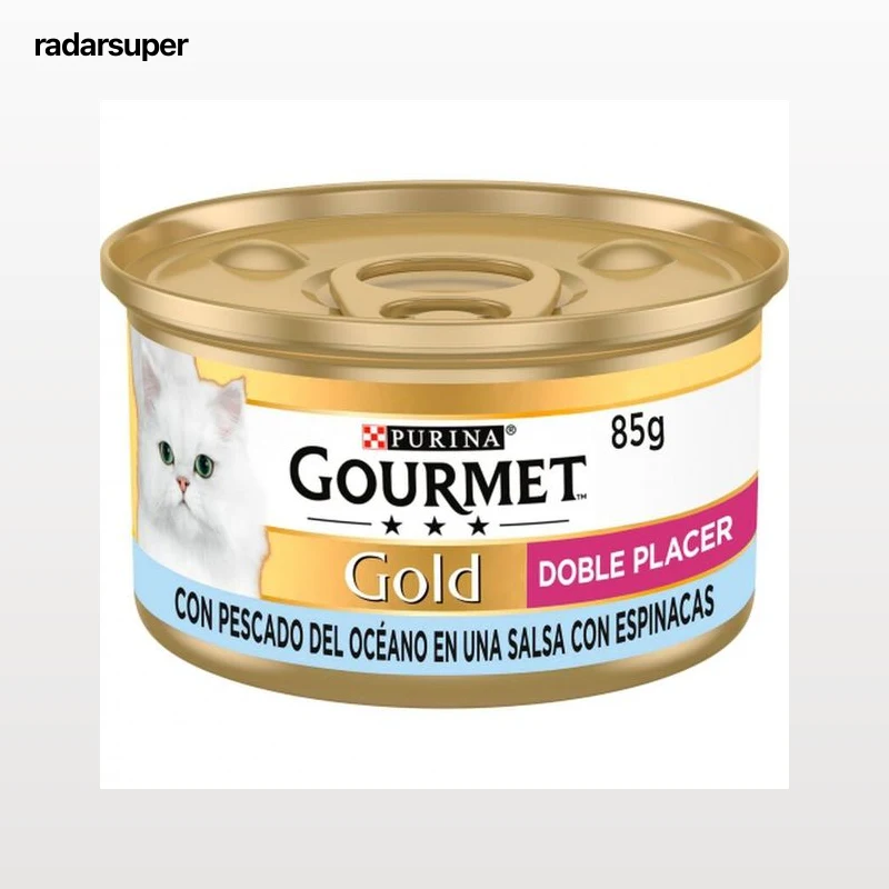 Comida húmeda pescado para gatos Gold Gourmet 85g
