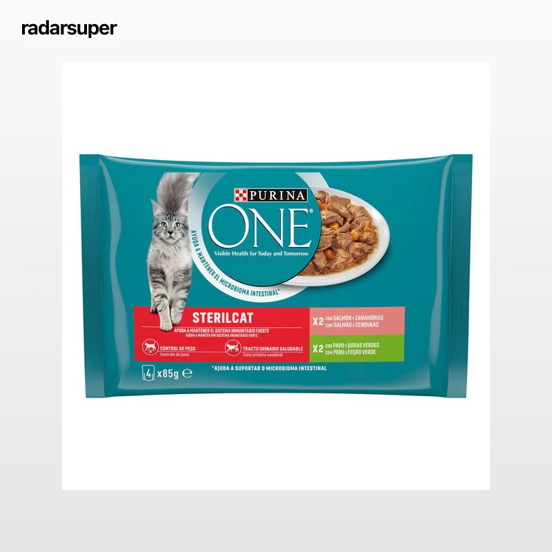 Comida húmeda Purina One salmón pavo 4x85g