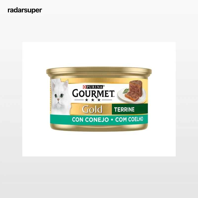 COMIDA HÚMIDA PARA GATO GOURMET GOLD COM COELHO 85G
