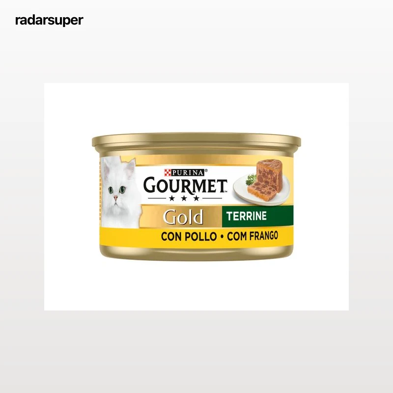 COMIDA HÚMIDA PARA GATO GOURMET GOLD COM FRANGO 85G