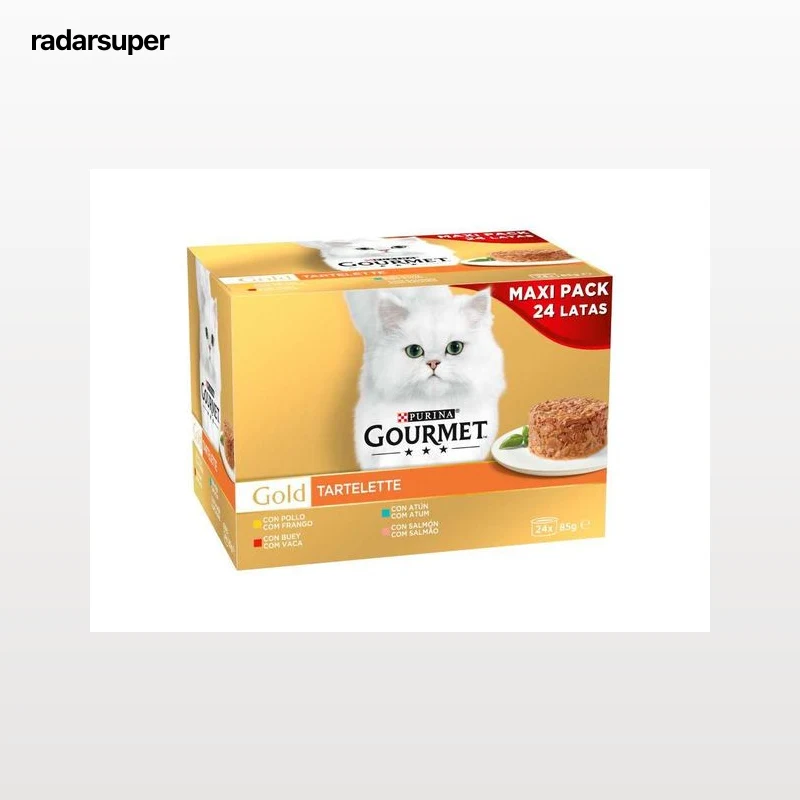 COMIDA HÚMIDA PARA GATO GOURMET GOLD TARTELETTE 24X85G