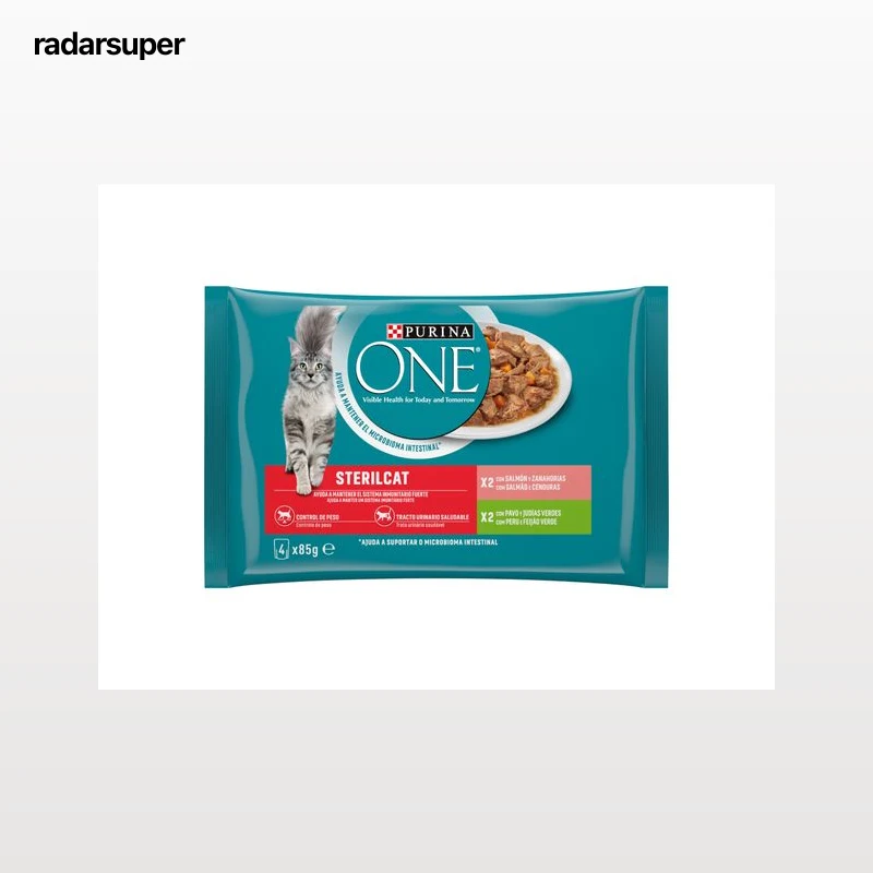 COMIDA HÚMIDA PARA GATO PURINA ONE ESTERILIZADO 4X85G