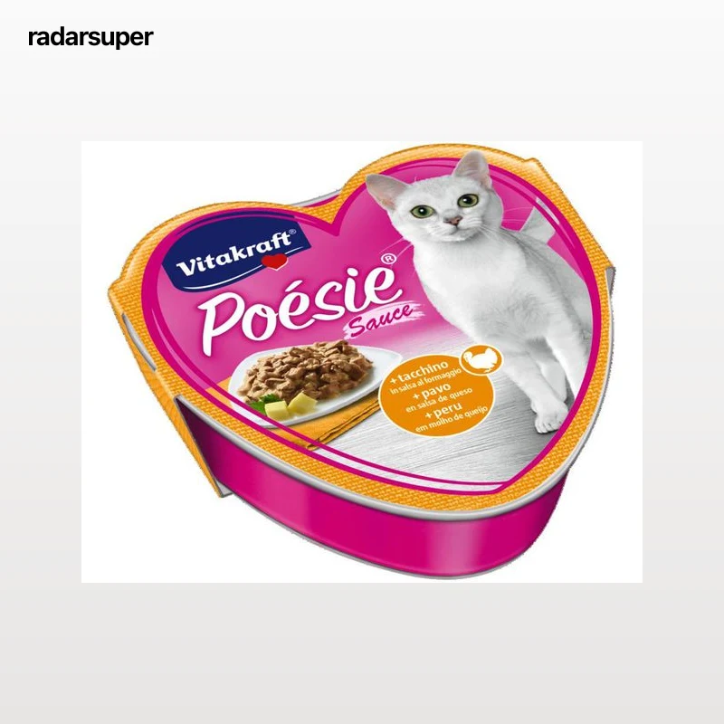 COMIDA HÚMIDA PARA GATO VITAKRAFT POESIE PERU E QUEIJO 85G