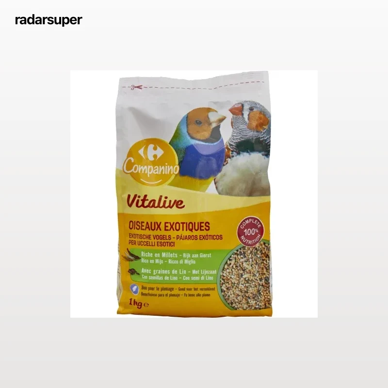 Comida para Pájaros Exóticos Carrefour 1 kg.