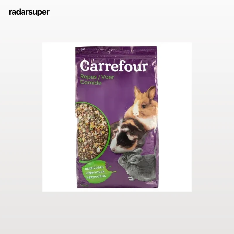 Comida para roedores herbívoros Carrefour 3kg.