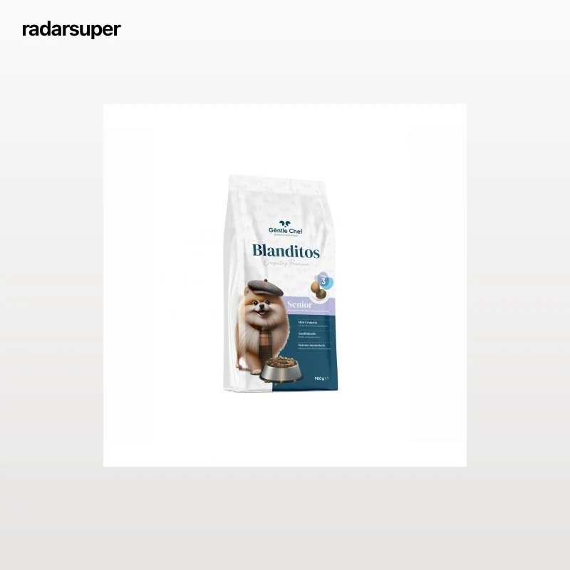 Comida semihúmeda de omega 3 para perro senior mini Gentle Chef Blanditos 900 g