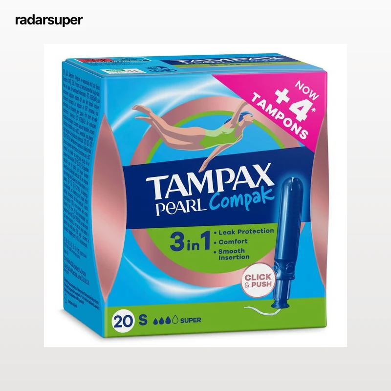 Tampax Compak Pearl super 20 unidades