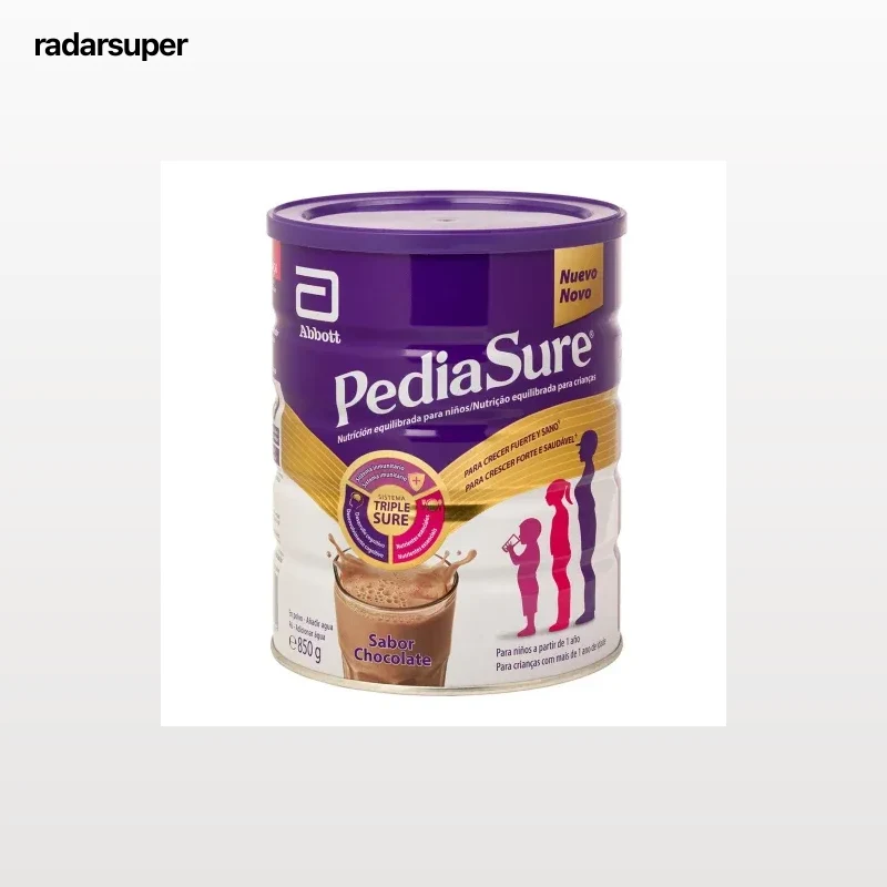 Complemento alimenticio desde 12 meses sabor chocolate PediaSure 850 g.