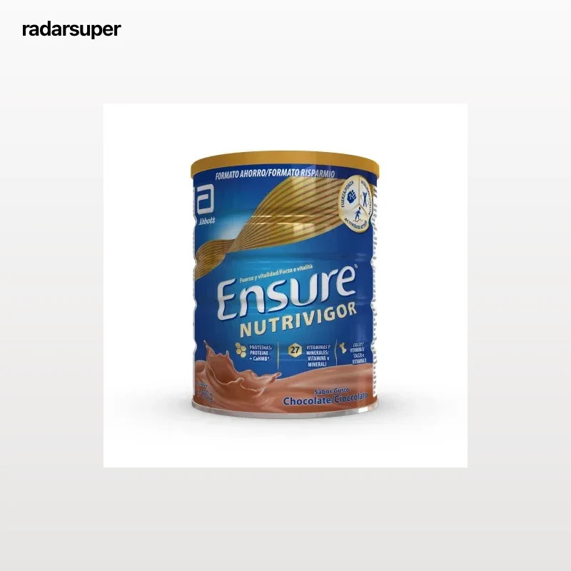 Complemento alimenticio sabor chocolate Ensure NutriVigor 850 g.