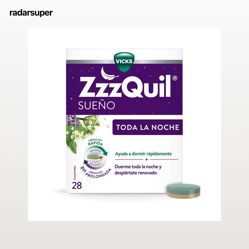 Complemento alimenticio para el sueño Zzzquil 28 comprimidos