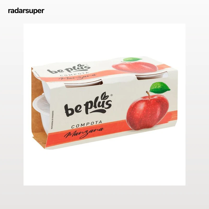 Compota de manzana Be Plus 4 Unidades