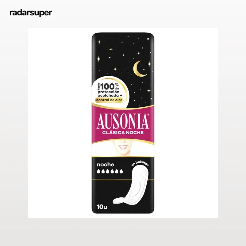 Compresa clásica sin alas Ausonia 9 unidades noche