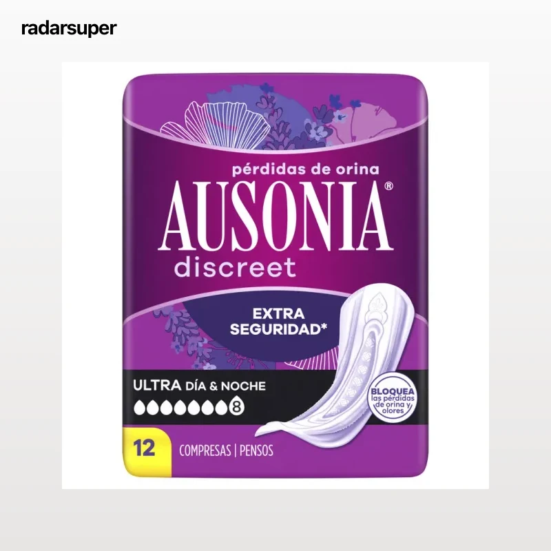 Compresa discreet Ausonia extra seguridad 12 unidades