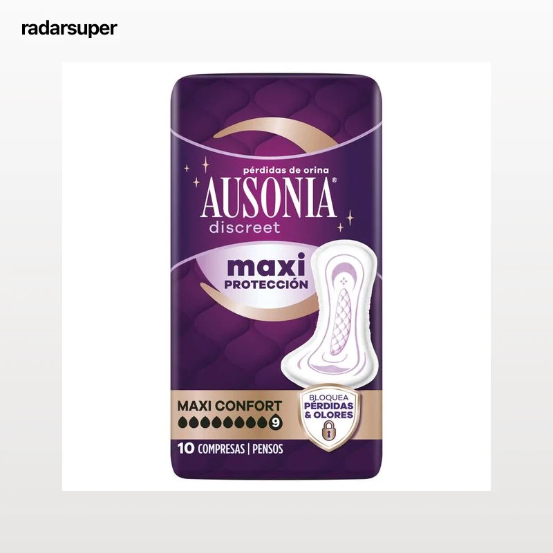 Compresa discreet Ausonia maxi confort 10 unidades