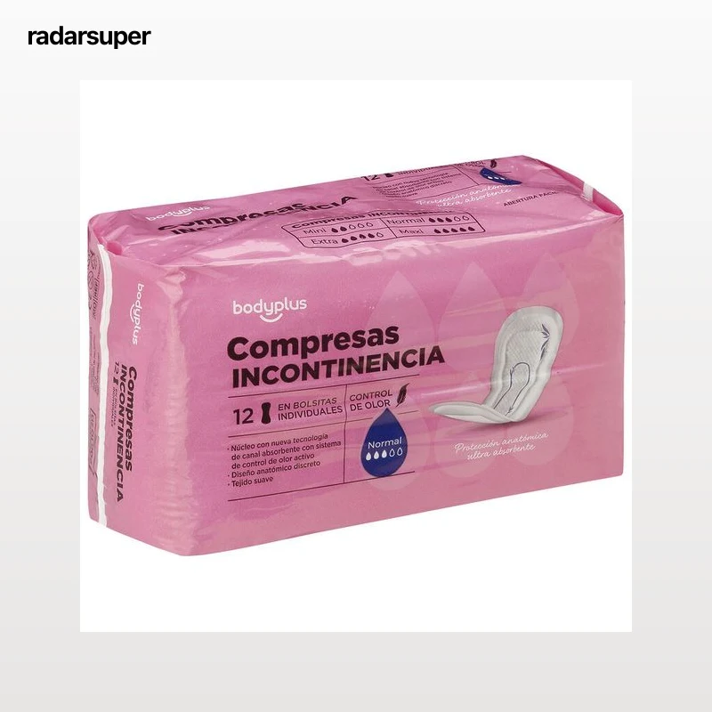 Compresa de incontinencia Bodyplus 12 uds normal