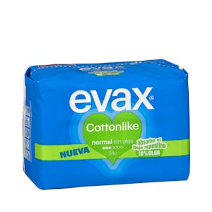 Compresa normal Evax Cottonlike sin alas