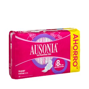 Compresa ultrafina super Ausonia con alas