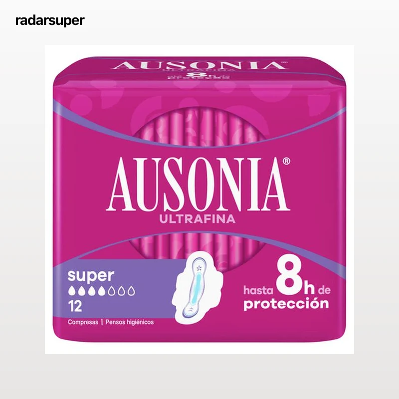 Compresas con alas Ausonia 12 uds super