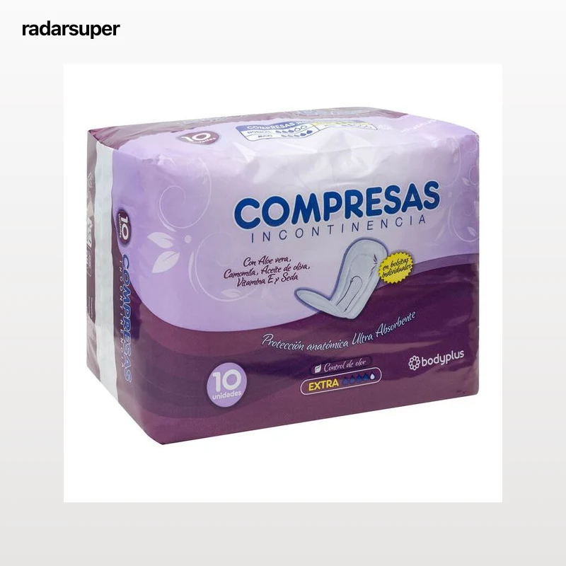 Compresas de incontinencia leve Bodyplus 10 uds extra