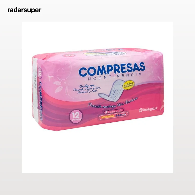 Compresas de incontinencia leve Bodyplus 12 uds normal