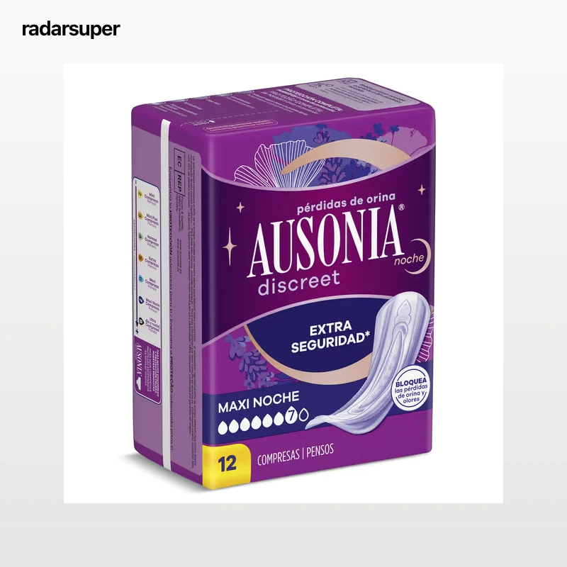 Compresas de incontinencia maxi noche Ausonia 12 unidades