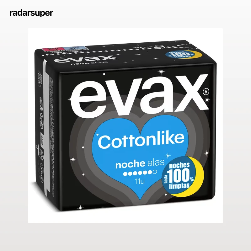 Compresas noche con alas Evax 11 unidades