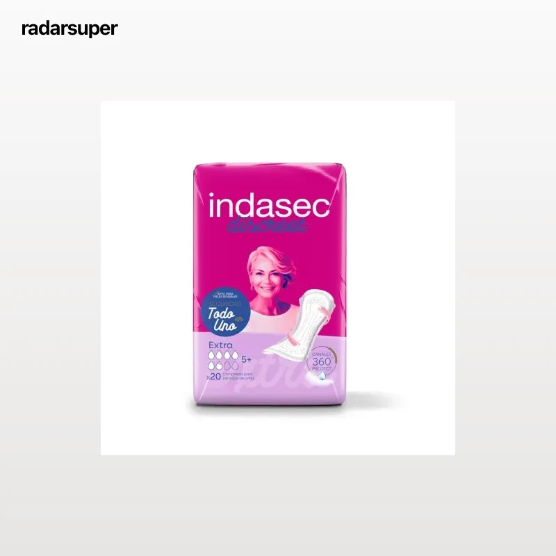 Compresas para incontinencia extra Discreet Indasec 20 ud.