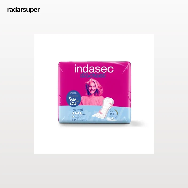 Compresas para incontinencia normal Discreet Indasec 24 ud.
