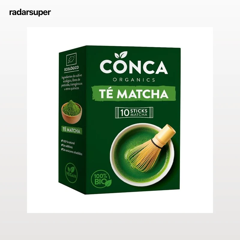 CONCA Organic Té matcha de producción ecológica 10 uds.