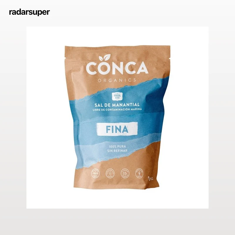 CONCA Sal de manantial fina ecológica 1 kg