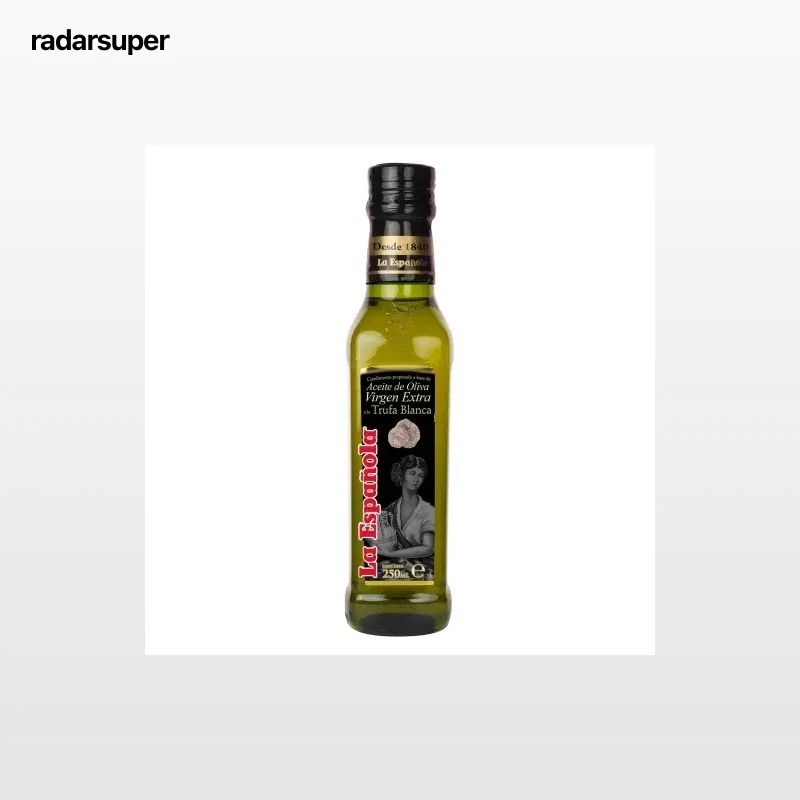 Condimento preparado a base de aceite de oliva virgen extra a la trufa La Española 250 ml.