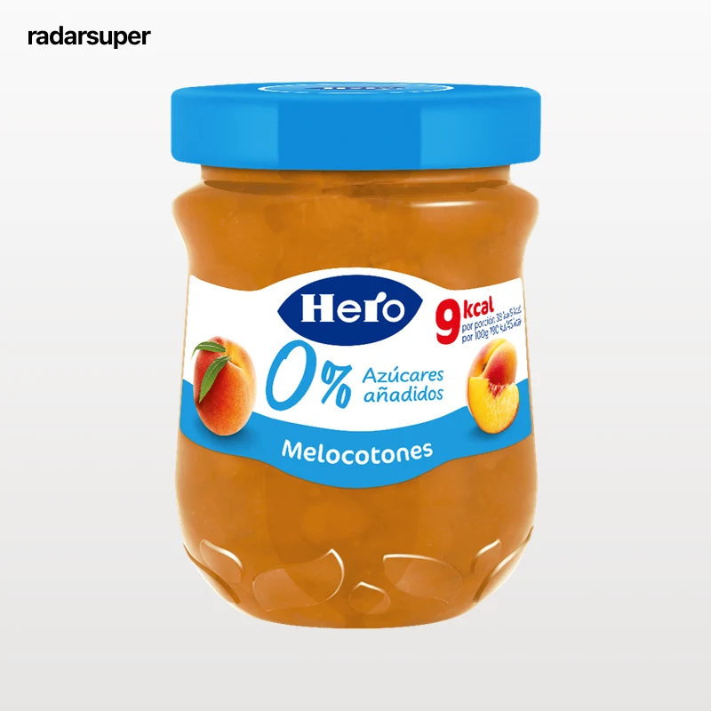 Confitura con 0% azúcar añadido de melocotón Hero 280g