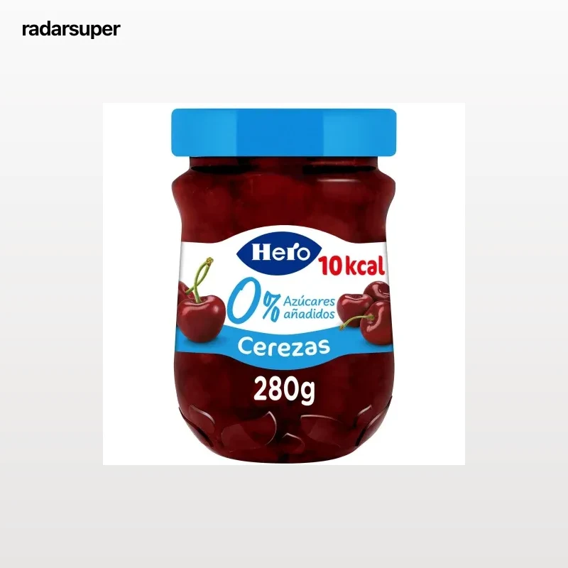 Confitura de cerezas Diet Hero sin azúcar añadido 280 g.