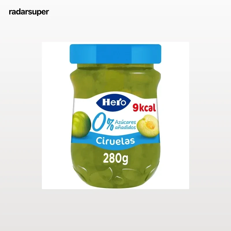 Confitura de ciruela Diet Hero sin azúcar añadido 280 g.