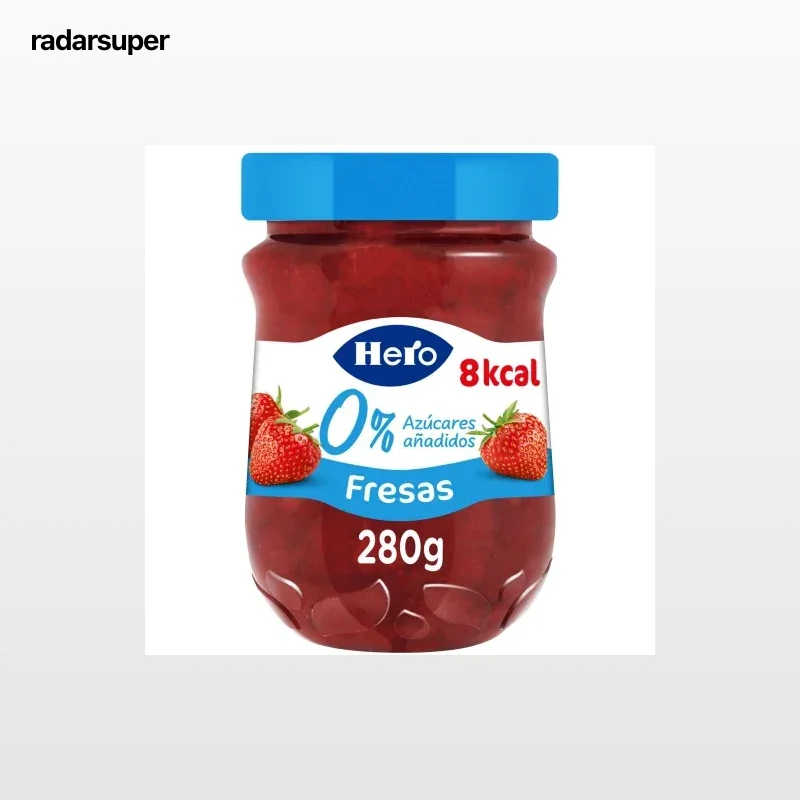 Confitura de fresas Diet Hero sin azúcar añadido 280 g.