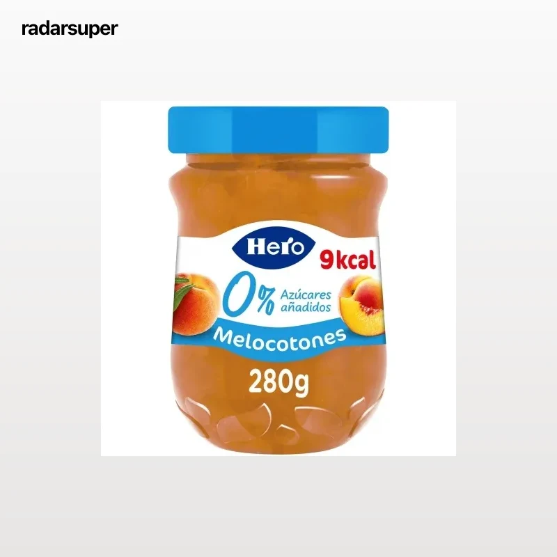 Confitura de melocotón Diet Hero sin azúcar añadido 280 g.