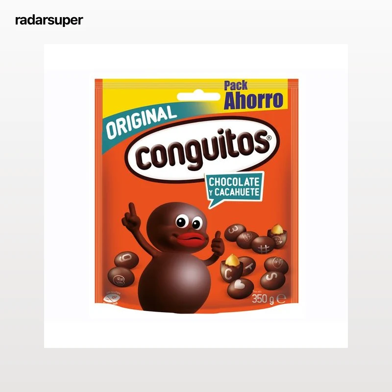 CONGUITOS Cacahuetes recubiertos de chocolate 350 g.