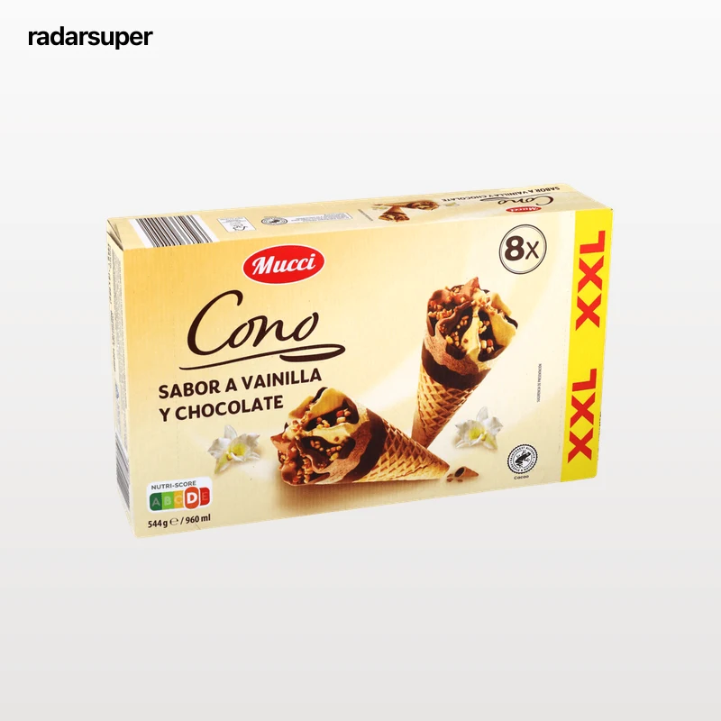 Cono de vainilla y chocolate XXL