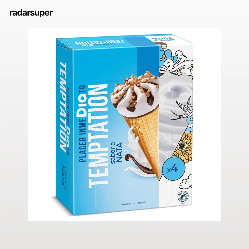 Conos de nata Dia Temptation 4 x 68 g