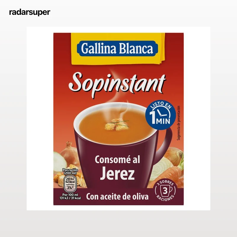 Consomé al jerez Sopinstant 46g con picatostes