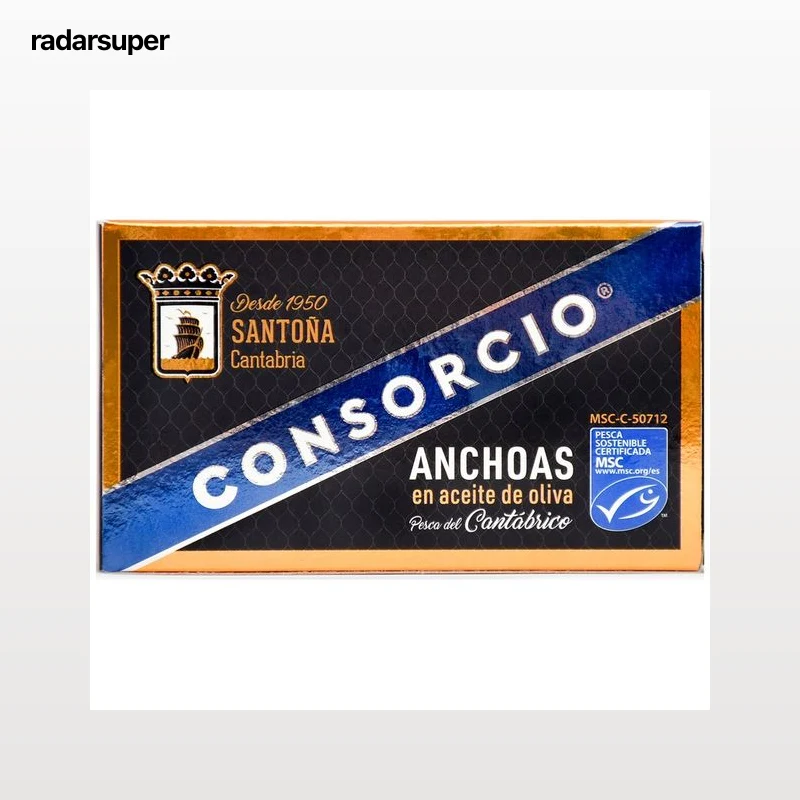 CONSORCIO Anchoa cantábrico en aceite de oliva serie oro CONSORCIO 53 gr.