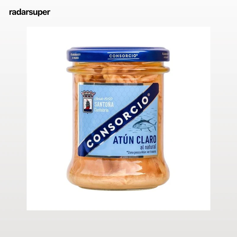 CONSORCIO Tarro de atún claro al natural 190 g.